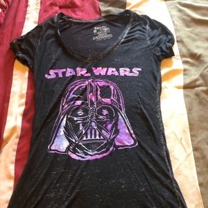Black & Purple Star Wars T-Shirt
